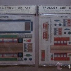 Coleccionismo Recortables: TRAIN Y TROLLEY CAR CONSTRUCTION KIT - RECORTABLE TREN