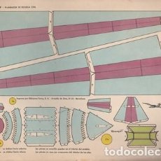 Coleccionismo Recortables: RECORTABLES TORAY - Nº 47 PLANEADOR DE ESCUELA CIVIL - BARCELONA 1962 - RECO-306 ,3