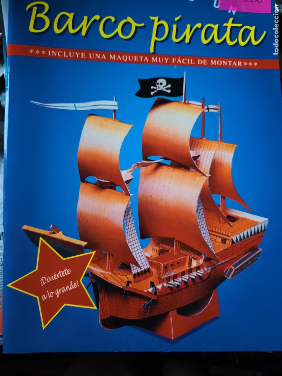 Coleccionismo Recortables: Barco pirata. Maqueta recortable.