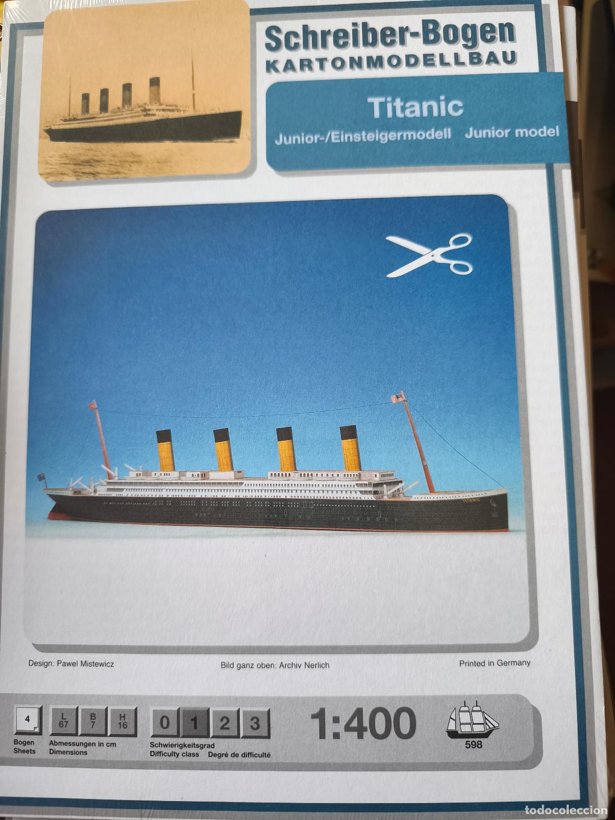 Coleccionismo Recortables: Titanic Junior. Recortable. Schreiber Bogen