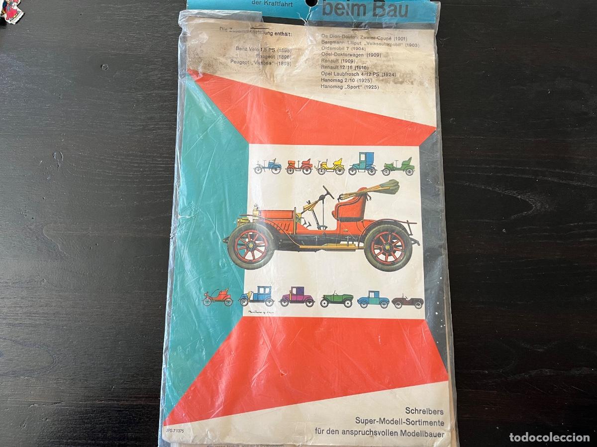 Coleccionismo Recortables: 12 COCHES CL&Aacute;SICOS RECORTABLES - ANTIGUA MARCA ALEMANA DE JUGUETES