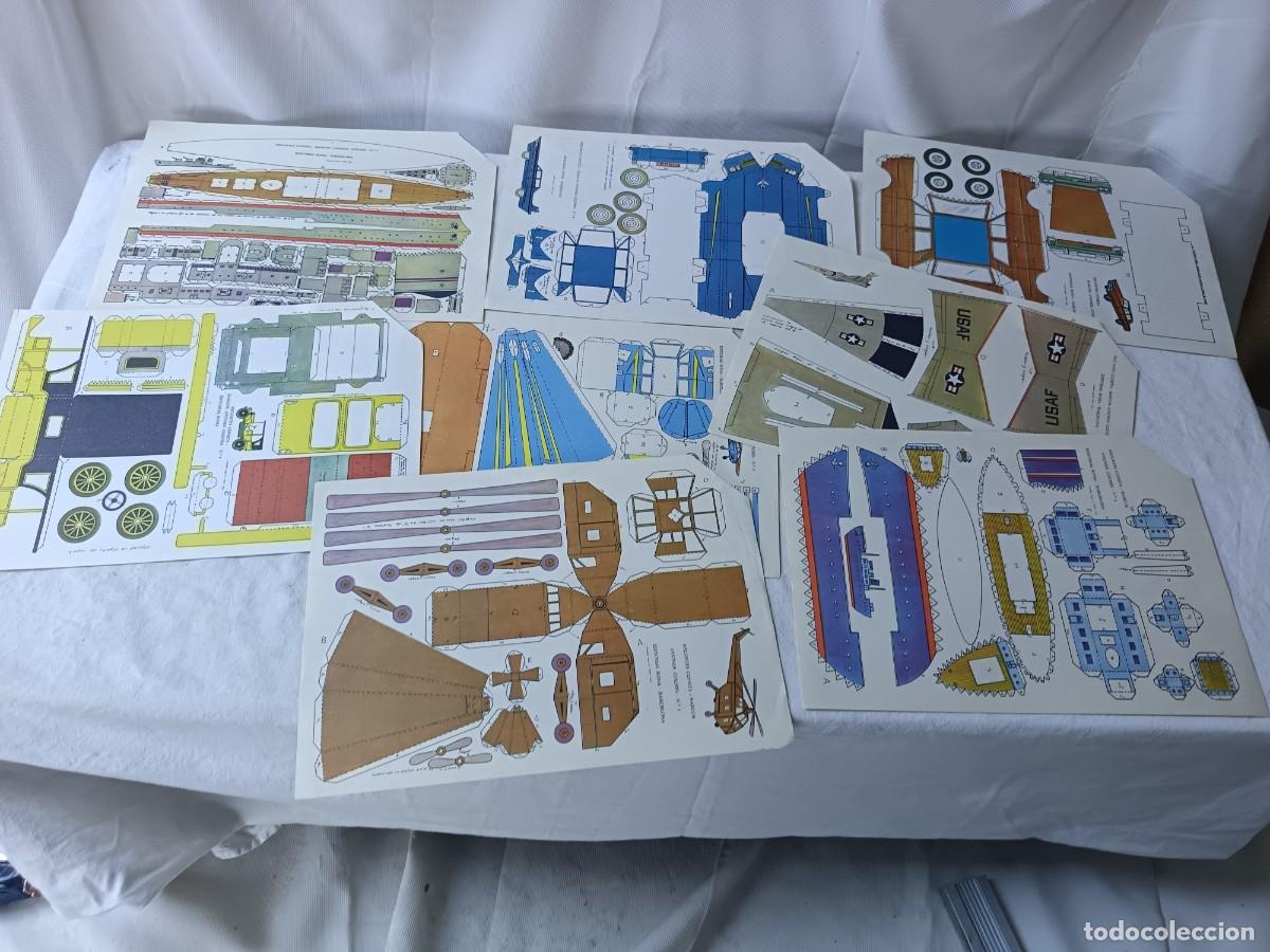 Coleccionismo recortables: Conjunto de 9 Antiguos Recortables, Roma, Recortes Cometa, Barcos, Aviones, Coches