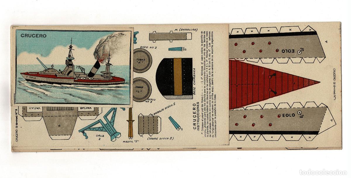 Coleccionismo recortables: RECORTABLE EL BUQUE FLOTADOR: CRUCERO, EDITORIAL TBO EN ESPA&Ntilde;A D&Eacute;CADA DE 1940.