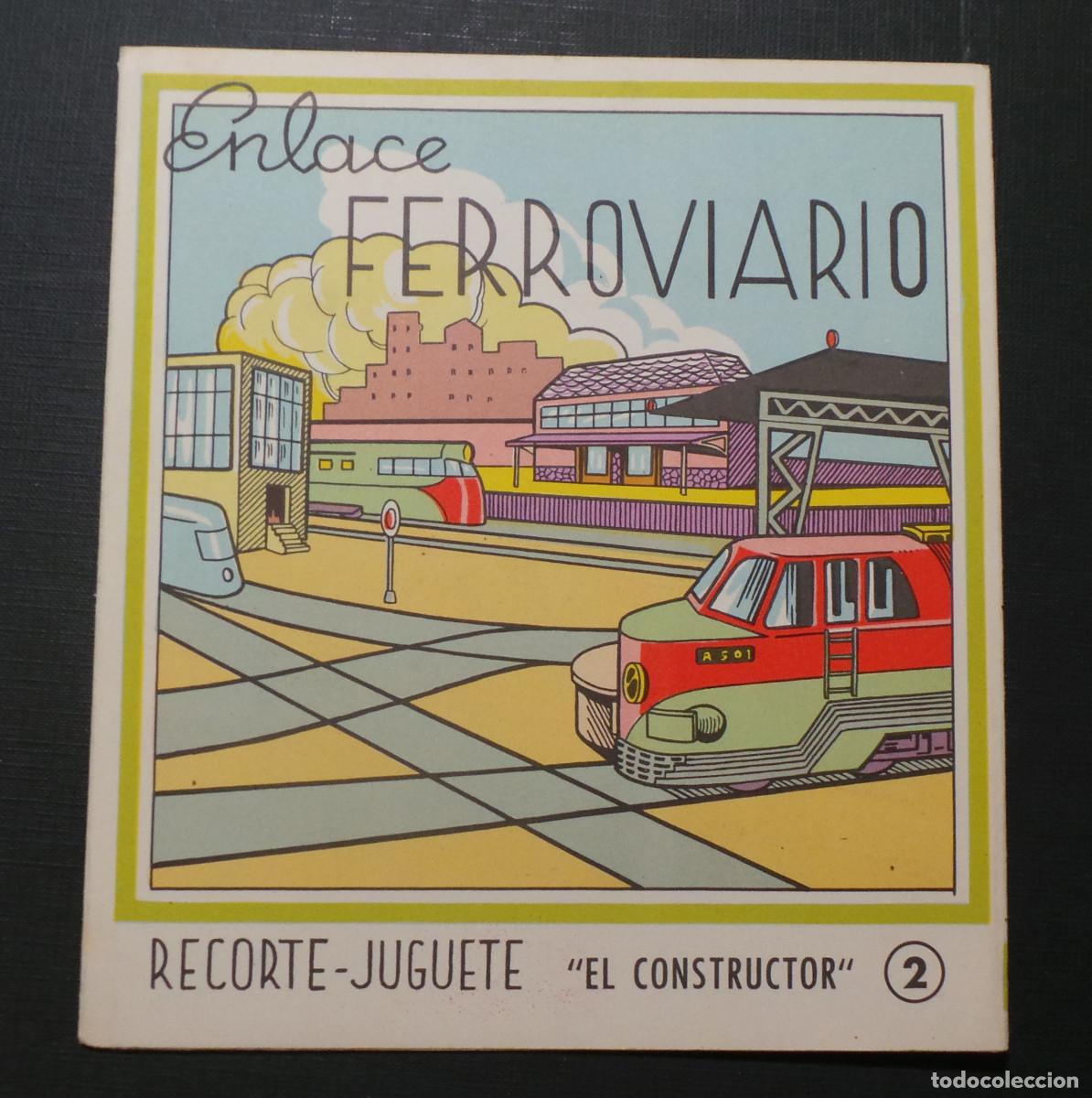 Collezionismo Figurine da Ritagliare: RECORTABLE ENLACE FERROVIARIO N&ordm;2 EL CONSTRUCTOR. EDITORIAL ROMA, C. 1960.
