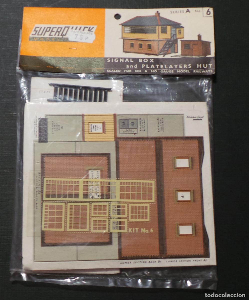 Collezionismo Figurine da Ritagliare: KIT SUPERQUICK SERIE A. A6 DESCATALOGADO. CABINA SE&Ntilde;ALES Y CHOZA OO/HO. BOLSA ORIGINAL SIN ABRIR.