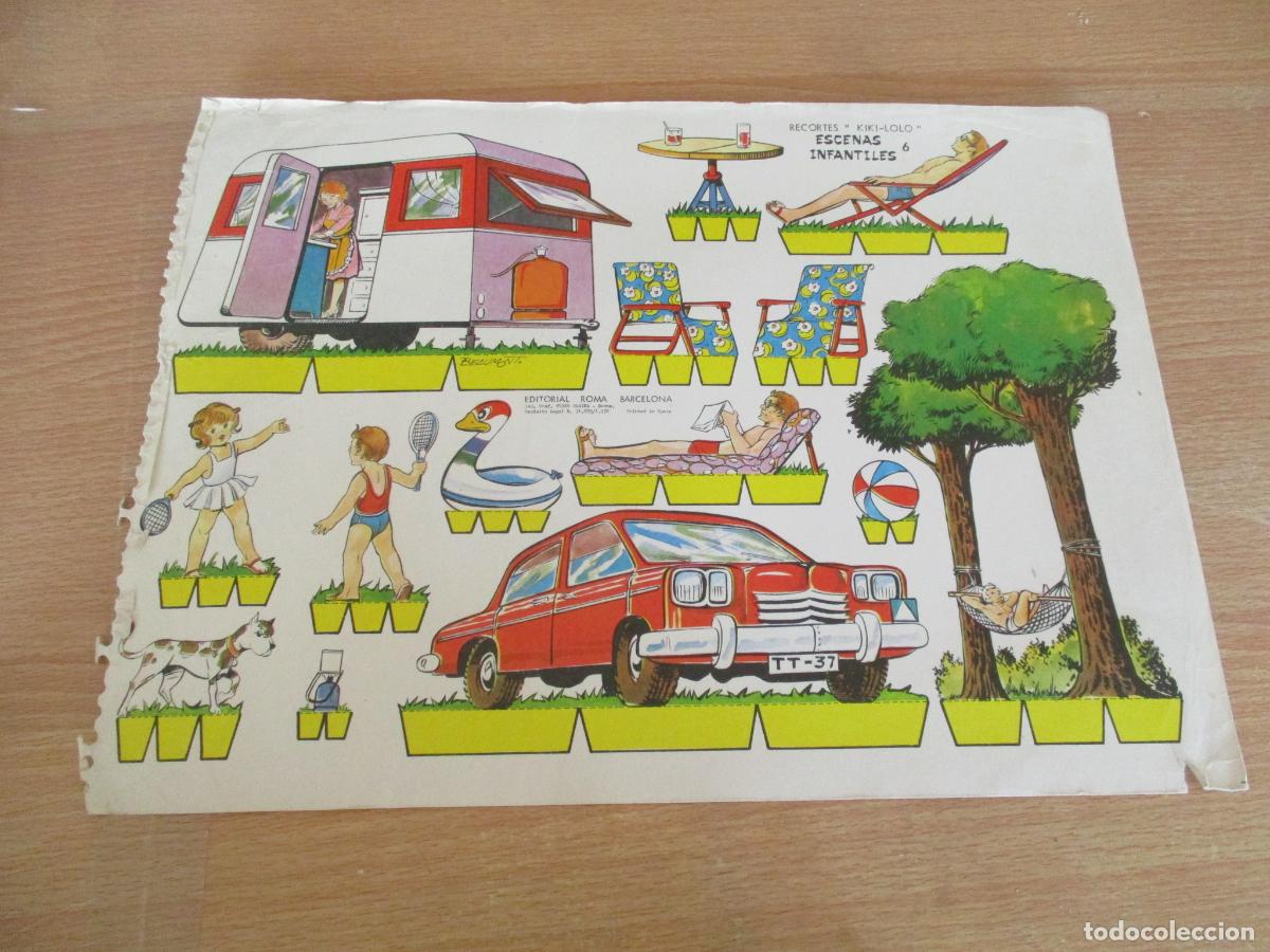 Coleccionismo recortables: RECORTES KIKI-LOLO, ESCENAS INFANTILES N&ordm;. 6-EDITORIAL ROMA- 26 X 36 CM.