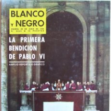 Coleccionismo de Revista Blanco y Negro: PABLO VI REVISTA GRAN PREMIO HIPICO DE MADRID CARUDEL REVISTA BLANCO Y NEGRO 2669 DE 1963