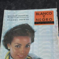 Coleccionismo de Revista Blanco y Negro: BLANCO Y NEGRO- MADRID- Nº2429 22/11/1958 MUERTE DE TYRONE POWER Y ENTREVISTA CARMEN SEVILLA. Lote 44812658