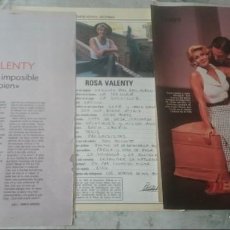 Coleccionismo de Revista Blanco y Negro: EL SHOW DE ROSA VALENTY: REPORTAJES, DECLARACIONES ÍNTIMAS (BLANCO Y NEGRO CIRCA 1990)