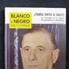 Coleccionismo de Revista Blanco y Negro: REVISTA BLANCO Y NEGRO. Nº 2533, 1960. FRANCIA CONTRA DE GAULLE. BALLET-MARQUES DE CUEVAS. Lote 144130530
