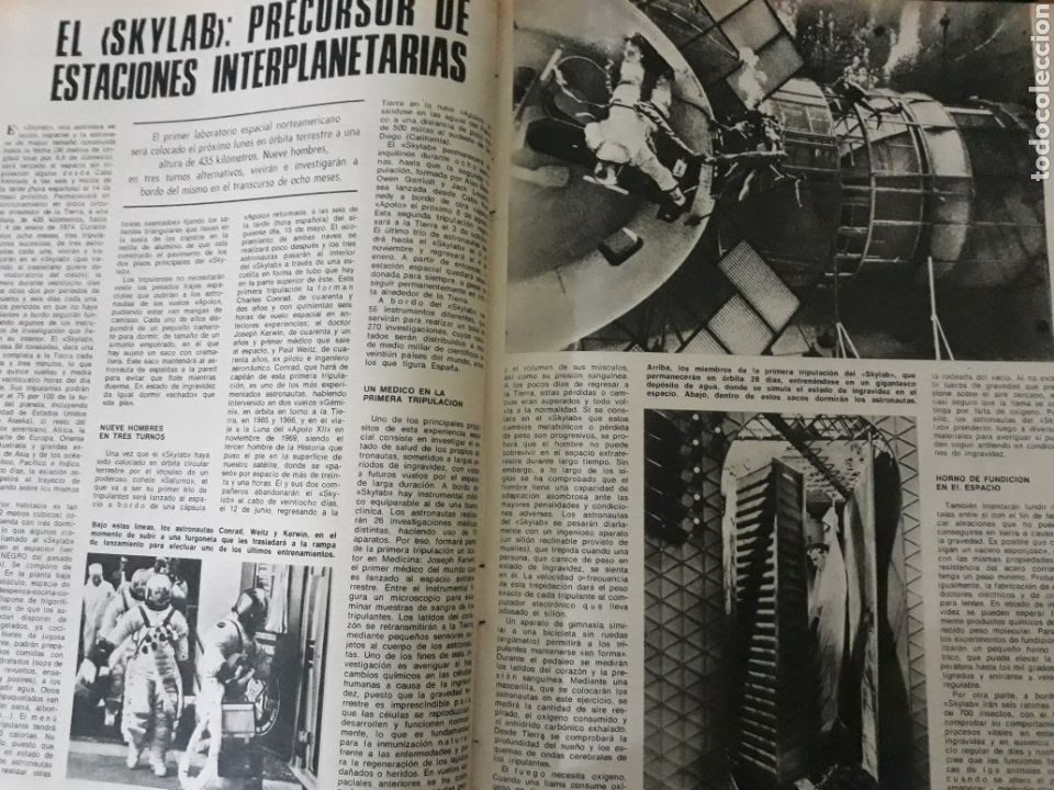 Collection Magazine Blanco y Negro: EL SKYLAB , PRECURSOR DE ESTACIONES INTERPLANETARIAS . 2 PAGINAS A&Ntilde;O 1973