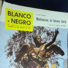 Coleccionismo de Revista Blanco y Negro: REVISTA BLANCO Y NEGRO Nº 2551 - MARZO 1961 MEDITACIONES DE SEMANA SANTA POR EL P. FEDERICO SOPEÑA. Lote 233867280