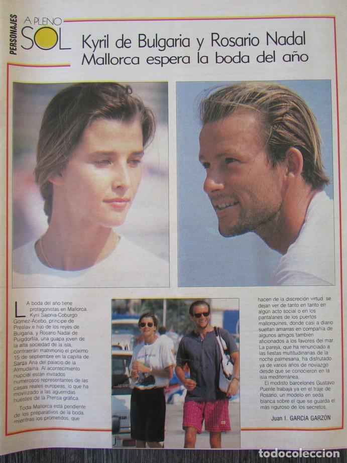 Collezionismo di Rivista Blanco y Negro: RECORTE REVISTA BLANCO Y NEGRO N.&ordm; 1989 KYRIL DE BULGARIA Y ROSARIO NADAL