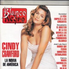 Collectionnisme de Magazine Blanco y Negro: REVISTA BLANCO Y NEGRO Nº 3863 AÑO 1993. CINDY CRAWFORD. JOSÉ LUIS GARCI. REINER SCHIESTLER.. Lote 275123198