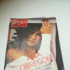Coleccionismo de Revista Blanco y Negro: REVISTA BLANCO Y NEGRO. Nº 3617. ANA OBREGON, PERROS DE RAZA, ISABEL SAURAS. VER SUMARIO. Lote 309833168
