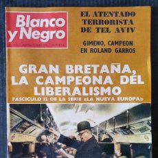 Coleccionismo de Revista Blanco y Negro: BLANCO Y NEGRO Nº 3136 - AÑO 1972 - GRAN BRETAÑA - GIMENO CAMPEON ROLAND GARROS. Lote 339870948