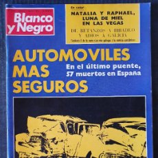 Coleccionismo de Revista Blanco y Negro: BLANCO Y NEGRO Nº 3144 - AÑO 1972 - NATALIA Y RAPHAEL - AUTOMOVILES MENOS PELIGROSOS. Lote 339871038