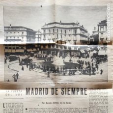 Colecionismo de Revistas Preto e Branco: PÁGINA DE PERIÓDICO (DESCONOCIDO) MADRID DE SIEMPRE - RAMÓN GÓMEZ DE LA SERNA PLAZA MAYOR PUERTA DEL. Lote 348191888