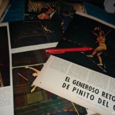 Coleccionismo de Revista Blanco y Negro: RECORTE : EL RETORNO DE PINITO DEL ORO. BLANCO Y NEGRO, MARZO 1968. Lote 365273851