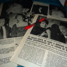 Collezionismo di Rivista Blanco y Negro: RECORTE : MARIA CALLAS CANTA EN PARIS EN BENEFICIO DE LA LEGION DE HONOR.BLANC. NEGR.DICMBRE 1958(#)
