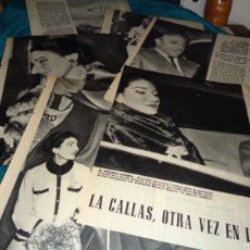 Collezionismo di Rivista Blanco y Negro: RECORTE : MARIA CALLAS, OTRA VEZ EN LA CRONICA ESCANDALOSA. BLANC Y NEGR, SEPTMBRE 1959