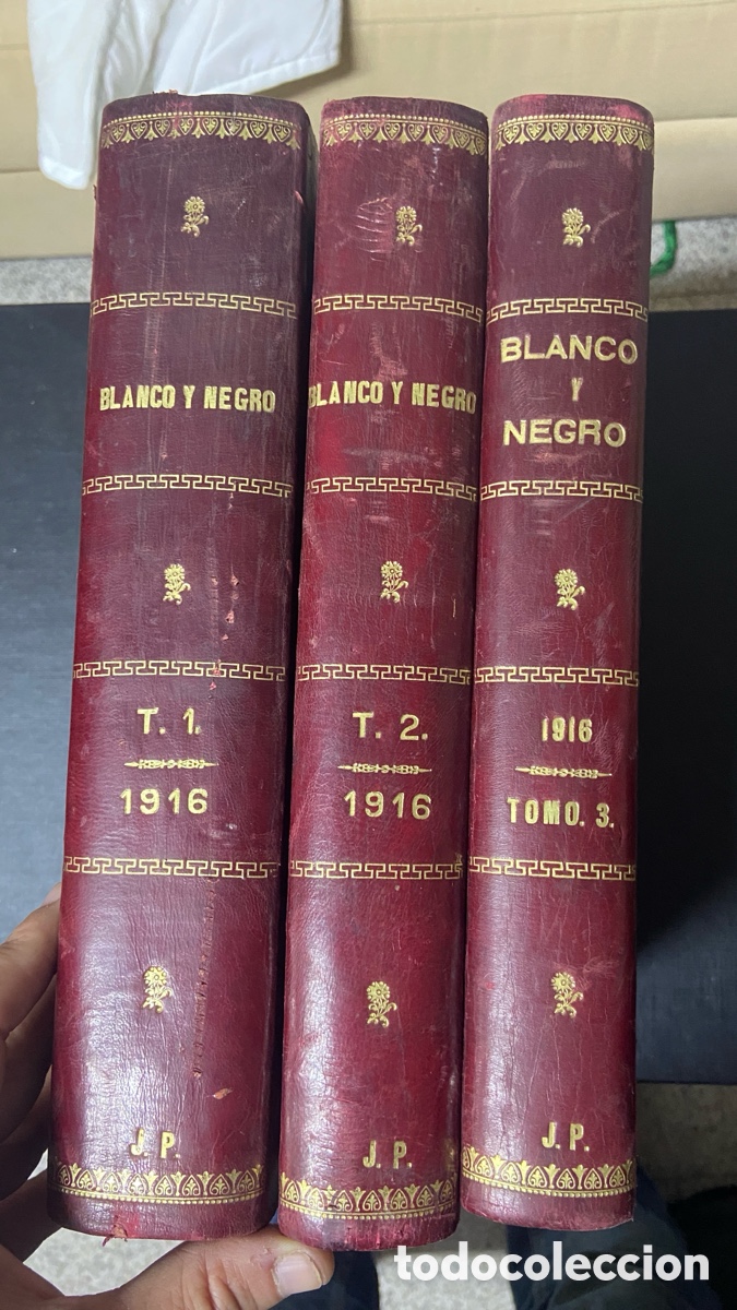 Coleccionismo de Revista Blanco y Negro: BLANCO Y NEGRO 1916 &ndash; A&ntilde;o completo en 3 tomos &ndash; Ilustradores hist&oacute;ricos &ndash; Publicidad original