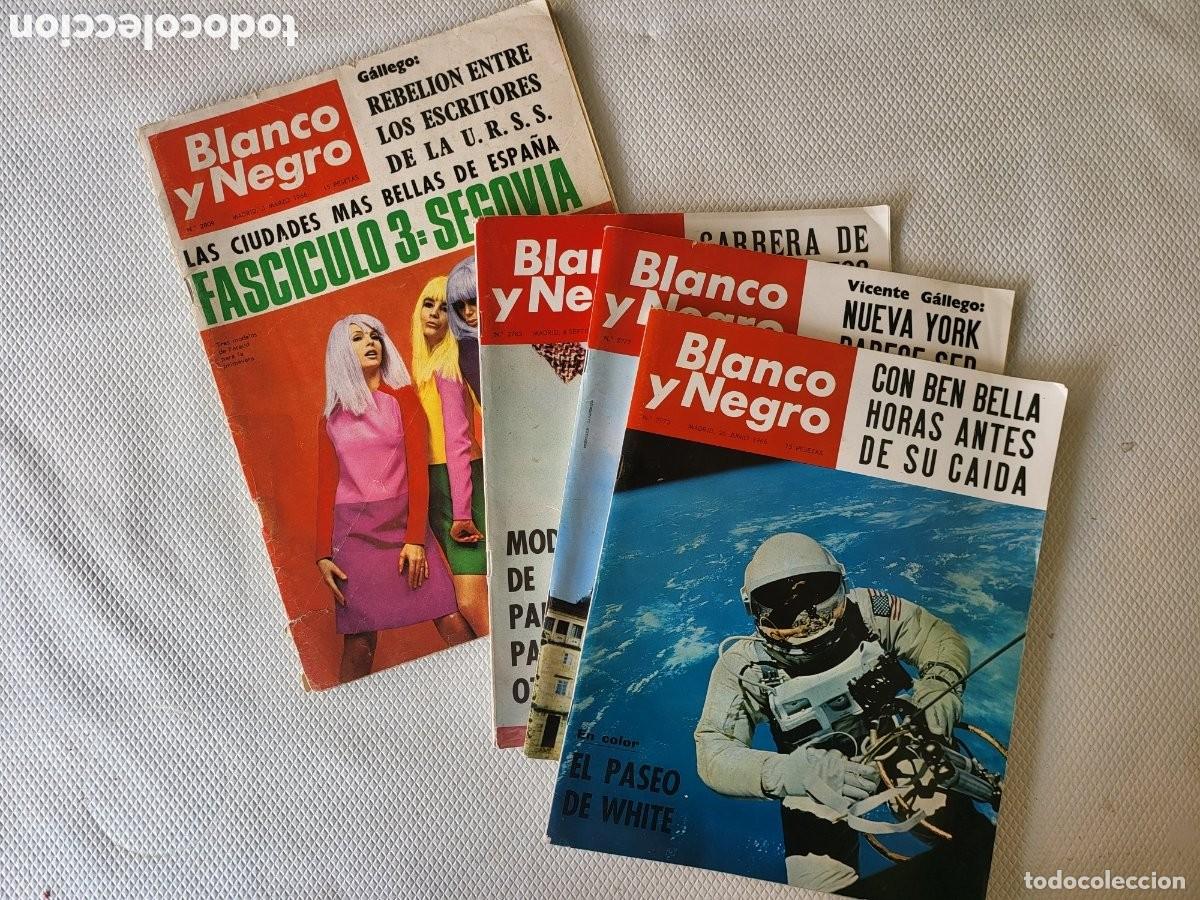 Coleccionismo de Revista Blanco y Negro: 4 REVISTAS BLANCO Y NEGRO, 1965 y MARZO 1966, CIUDADES MAS BELLAS DE ESPA&Ntilde;A: SEGOVIA