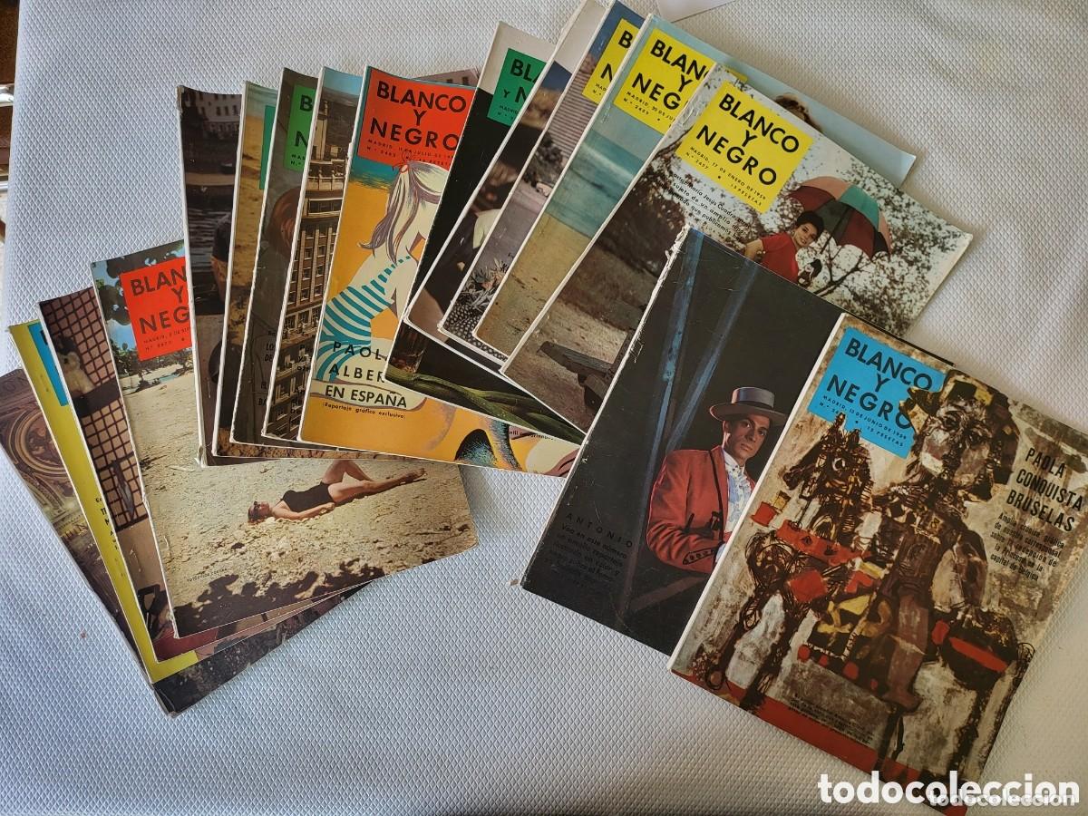 Coleccionismo de Revista Blanco y Negro: Lote 18 revistas Blanco y Negro 1959, revistas vintage