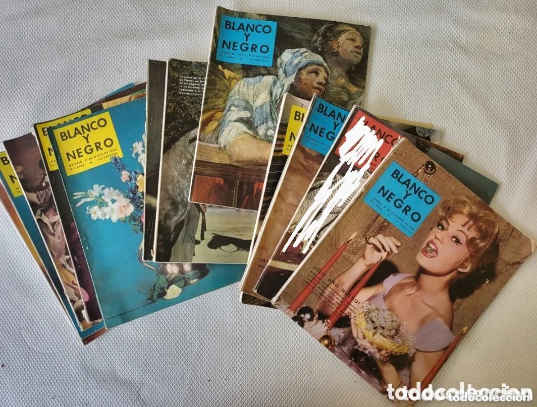 Coleccionismo de Revista Blanco y Negro: Lote 11 revistas Blanco y Negro 1958, revistas vintage