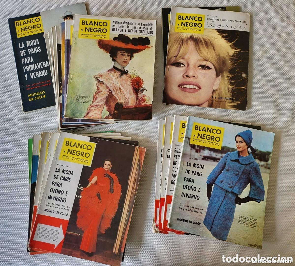 Coleccionismo de Revista Blanco y Negro: Lote grande. 19 revistas vintage, Blanco y Negro a&ntilde;os 1961, 1962, 1963 y 1964