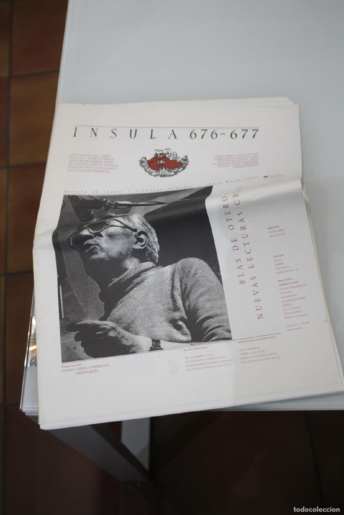 Coleccionismo de Revista Blanco y Negro: &Iacute;nsula, 676-677. Blas de Otero: Nuevas lecturas cr&iacute;ticas.. Abril-Mayo 2003. - Vv.aa.