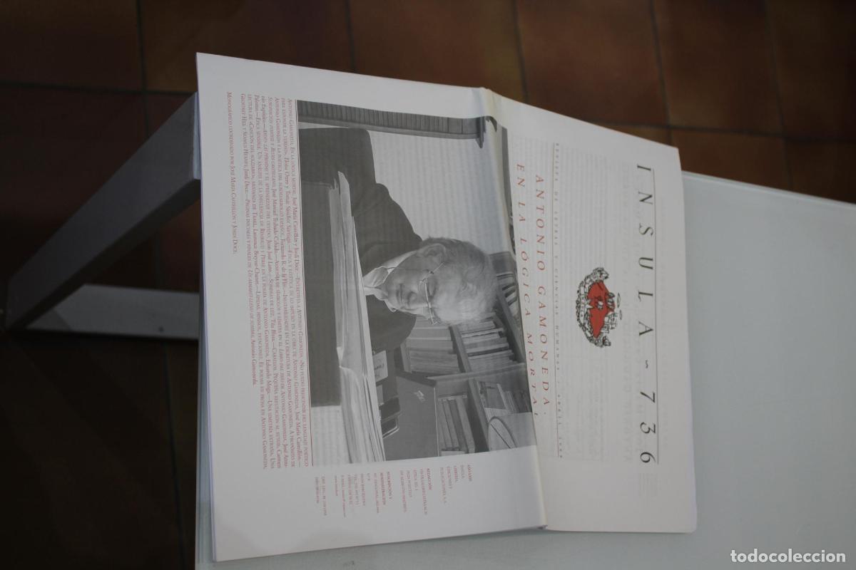 Coleccionismo de Revista Blanco y Negro: &Iacute;nsula, 736. Antonio Gamoneda. En la l&oacute;gica mortal. Abril 2008.. - Vv.aa.