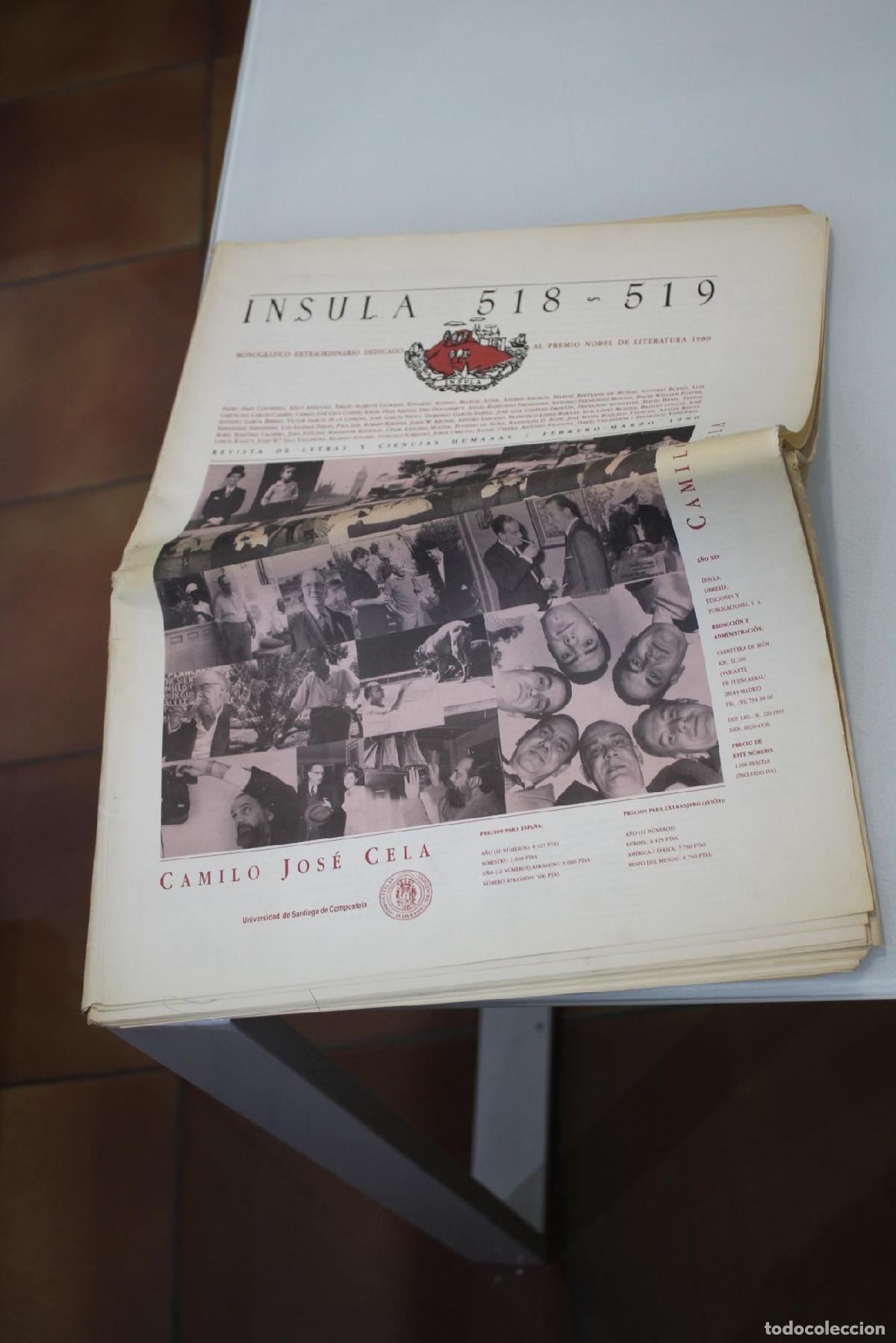 Coleccionismo de Revista Blanco y Negro: &Iacute;nsula, 518-519. Camilo Jos&eacute; Cela. Febrero-Marzo 1990. - Vv.aa.