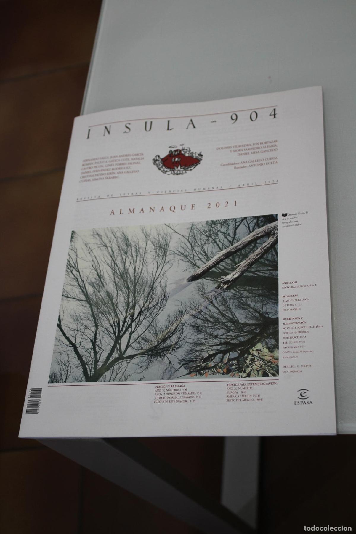 Coleccionismo de Revista Blanco y Negro: &Iacute;nsula, 904. Almanaque 2021. Abril 2022. - Vv.aa.