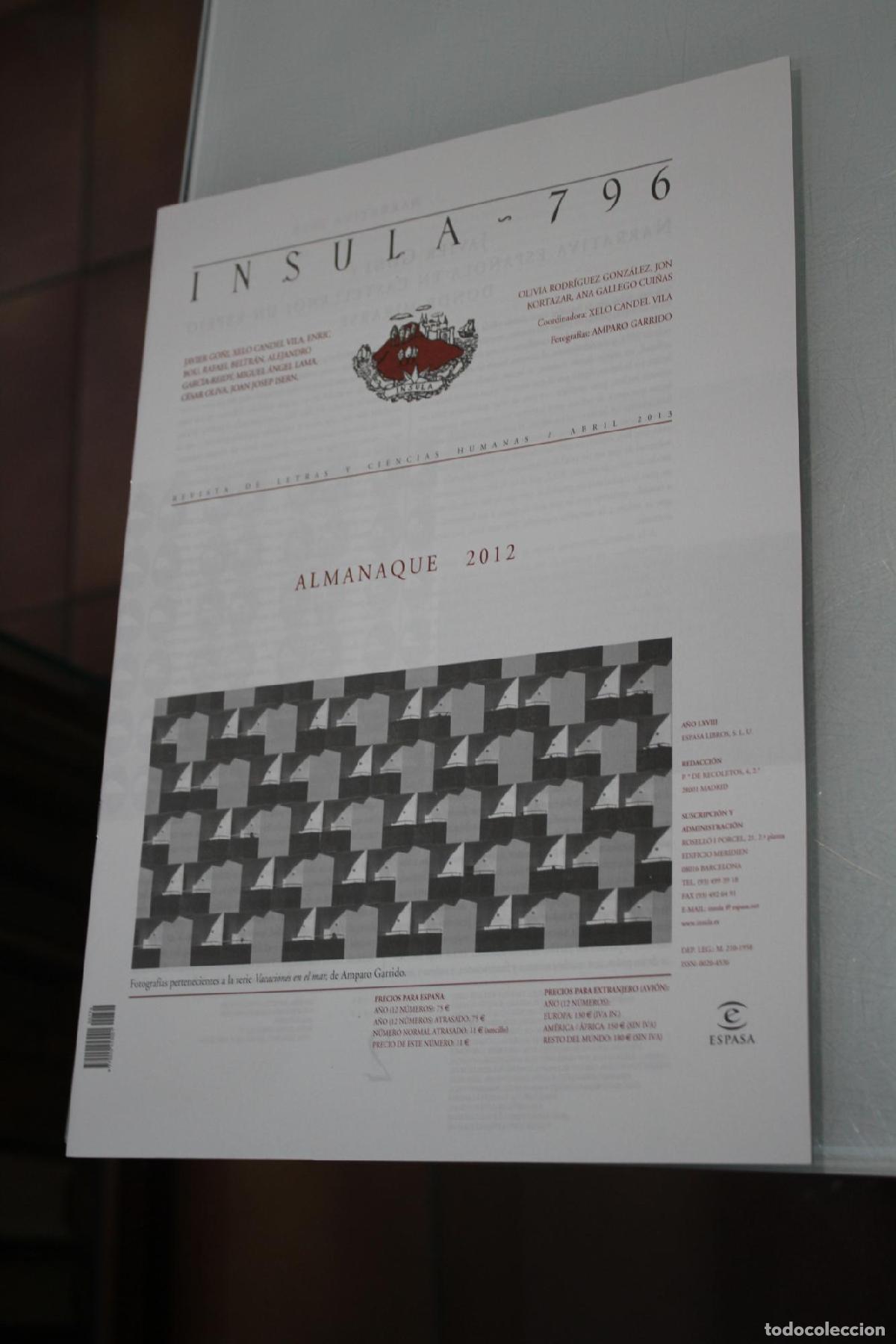 Coleccionismo de Revista Blanco y Negro: &Iacute;nsula, 796. Almanaque 2012. Abril 2013. - Vv.aa.