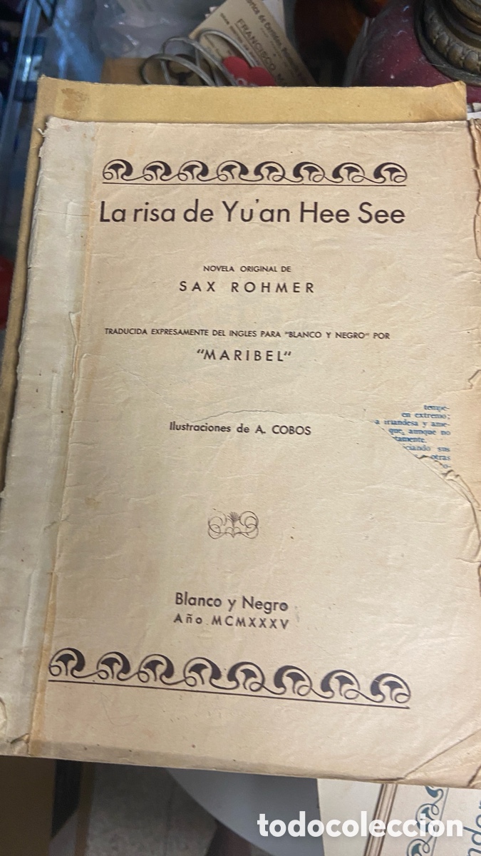 Coleccionismo de Revista Blanco y Negro: Lote 5 Novelas Suplemento Revista Blanco y Negro (1934-1935) - Ilustradas