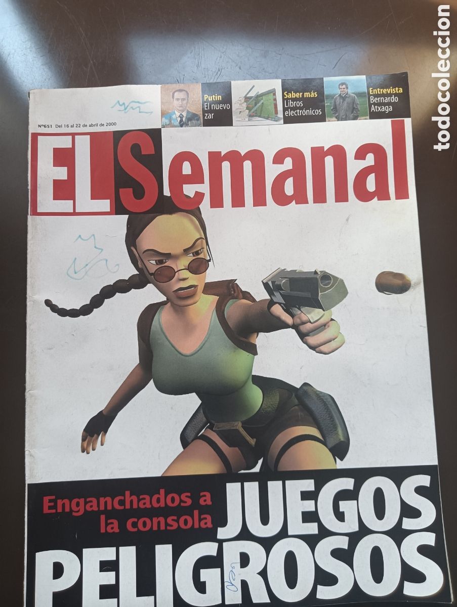Collezionismo di Rivista Blanco y Negro: EL SEMANAL ENGANCHADOS A LA CONSOLA JUEGOS PELIGROSOS N&ordm; 651 ABRIL 2000