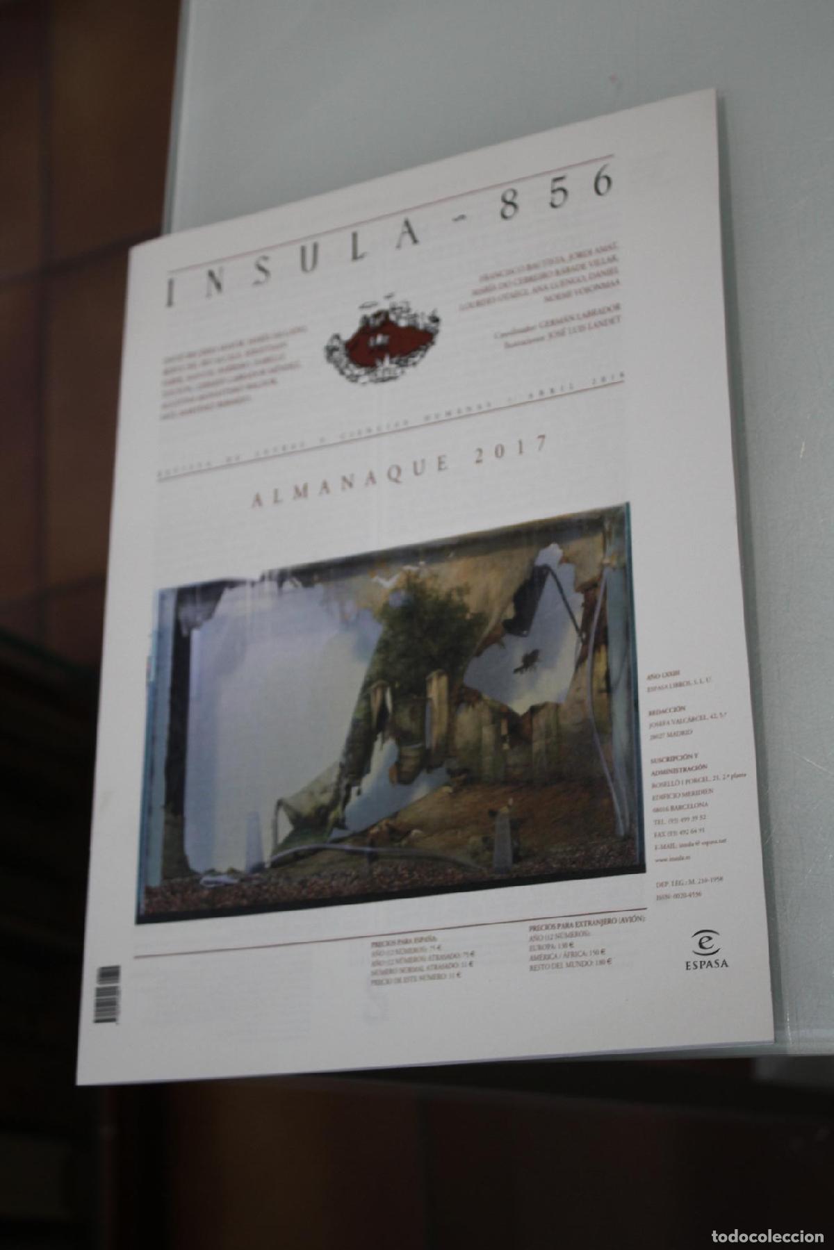 Coleccionismo de Revista Blanco y Negro: &Iacute;nsula, 856. Almanaque 2017. Abril 2018. - Vv.aa.