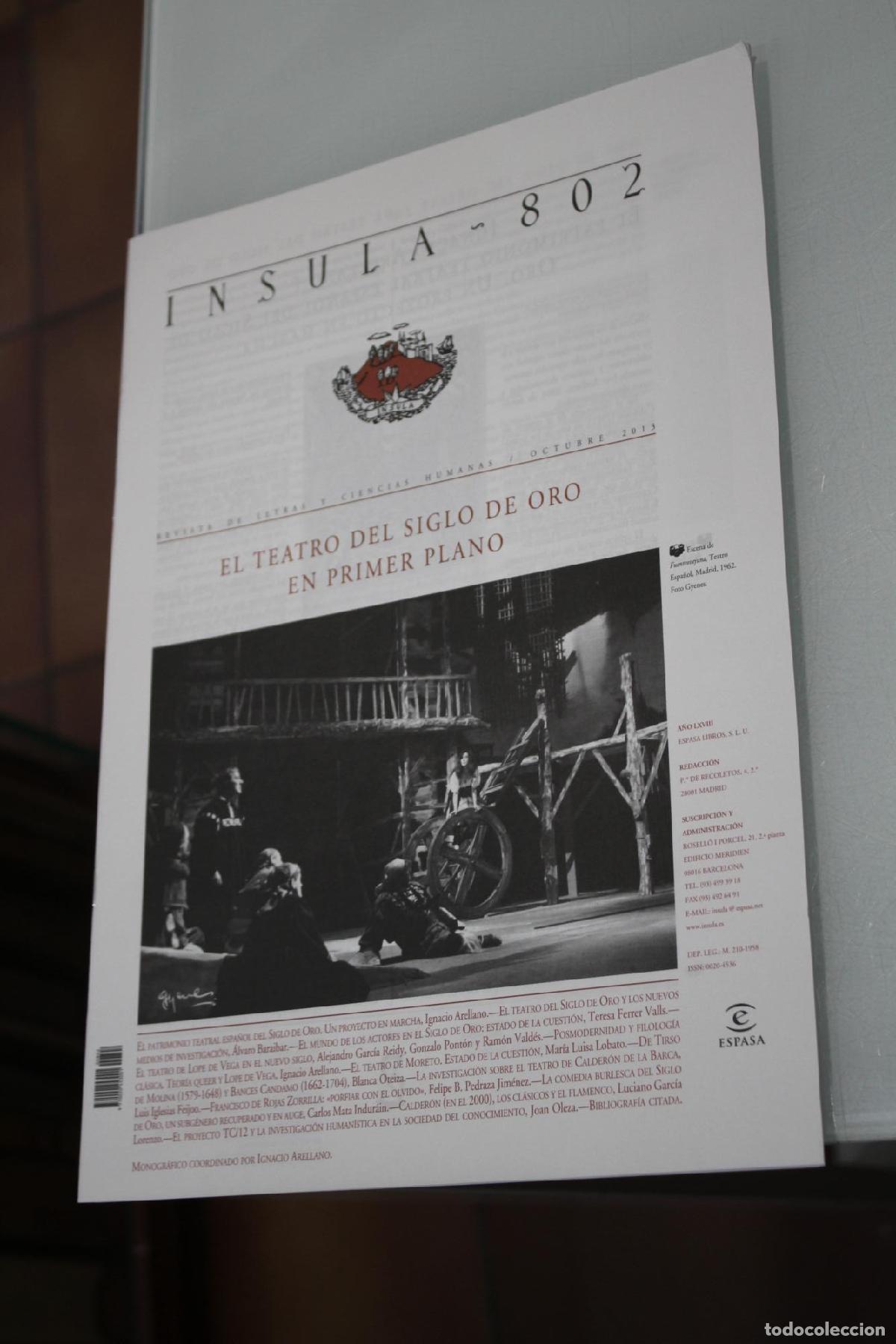 Coleccionismo de Revista Blanco y Negro: &Iacute;nsula, 802. El teatro del Siglo de Oro en primer plano. Octubre 2013. - Vv.aa.