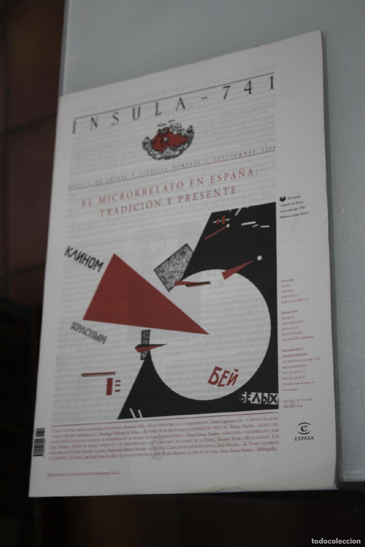 Coleccionismo de Revista Blanco y Negro: &Iacute;nsula, 741. Microrrelato en Espa&ntilde;a: tradici&oacute;n y presente. Septiembre 2008. - Vv.aa.