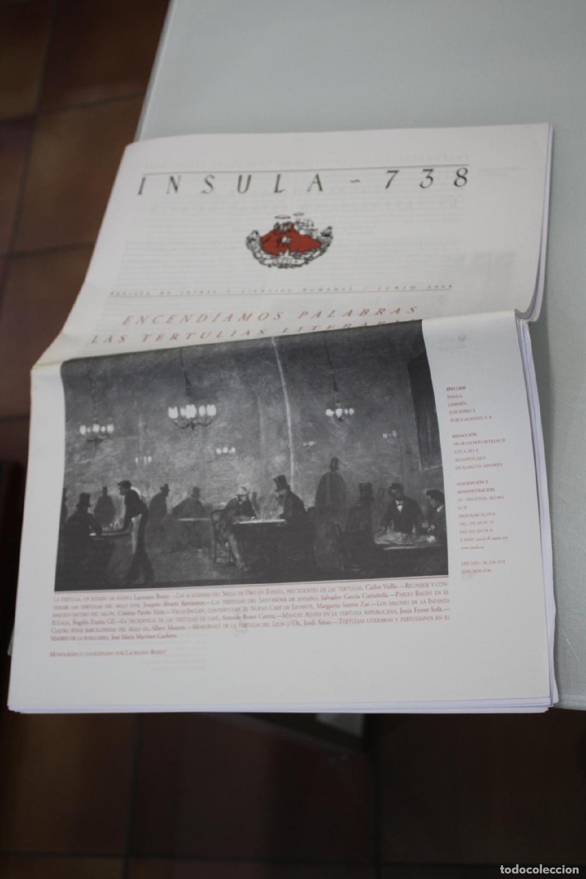 Coleccionismo de Revista Blanco y Negro: &Iacute;nsula, 738. Encend&iacute;amos palabras, las tertulias alternativas. Junio 2008. - Vv.aa.
