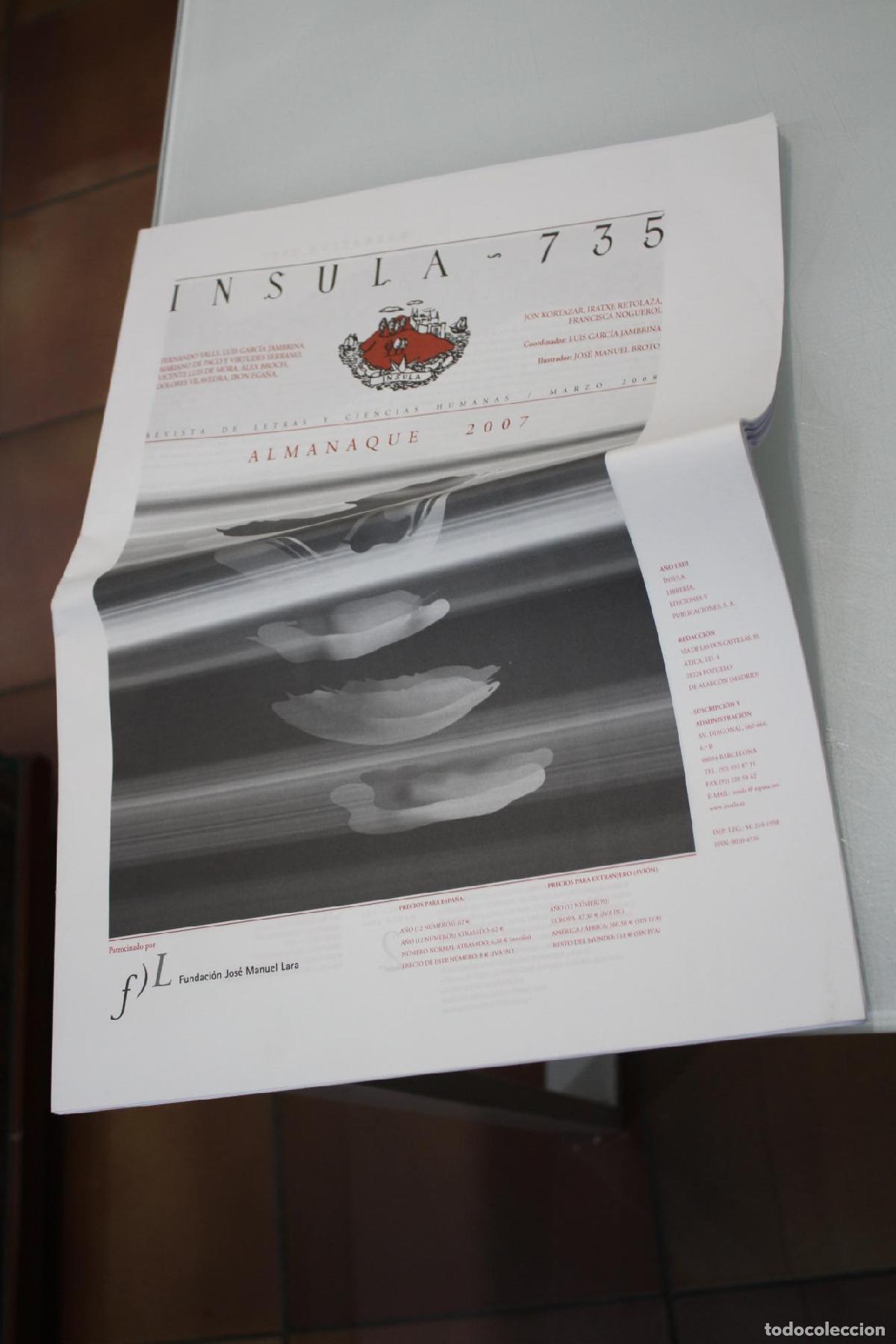 Coleccionismo de Revista Blanco y Negro: &Iacute;nsula, 735. Almanaque 2007. Marzo 2008. - Vv.aa.