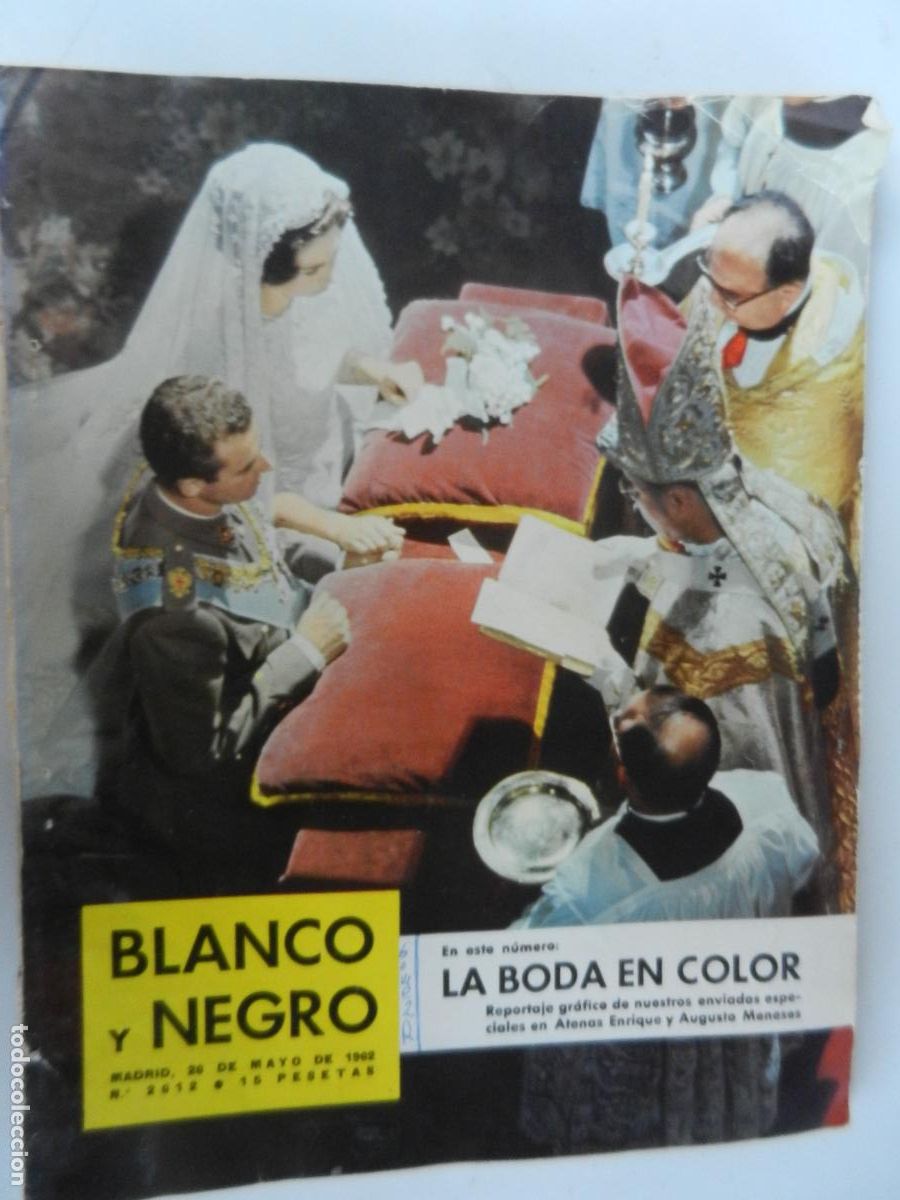 Coleccionismo de Revista Blanco y Negro: BLANCO Y NEGRO N&ordm; 2612 - 05-1962 -A BODA EN COLOR ( JUAN CARLOS Y SOFIA )