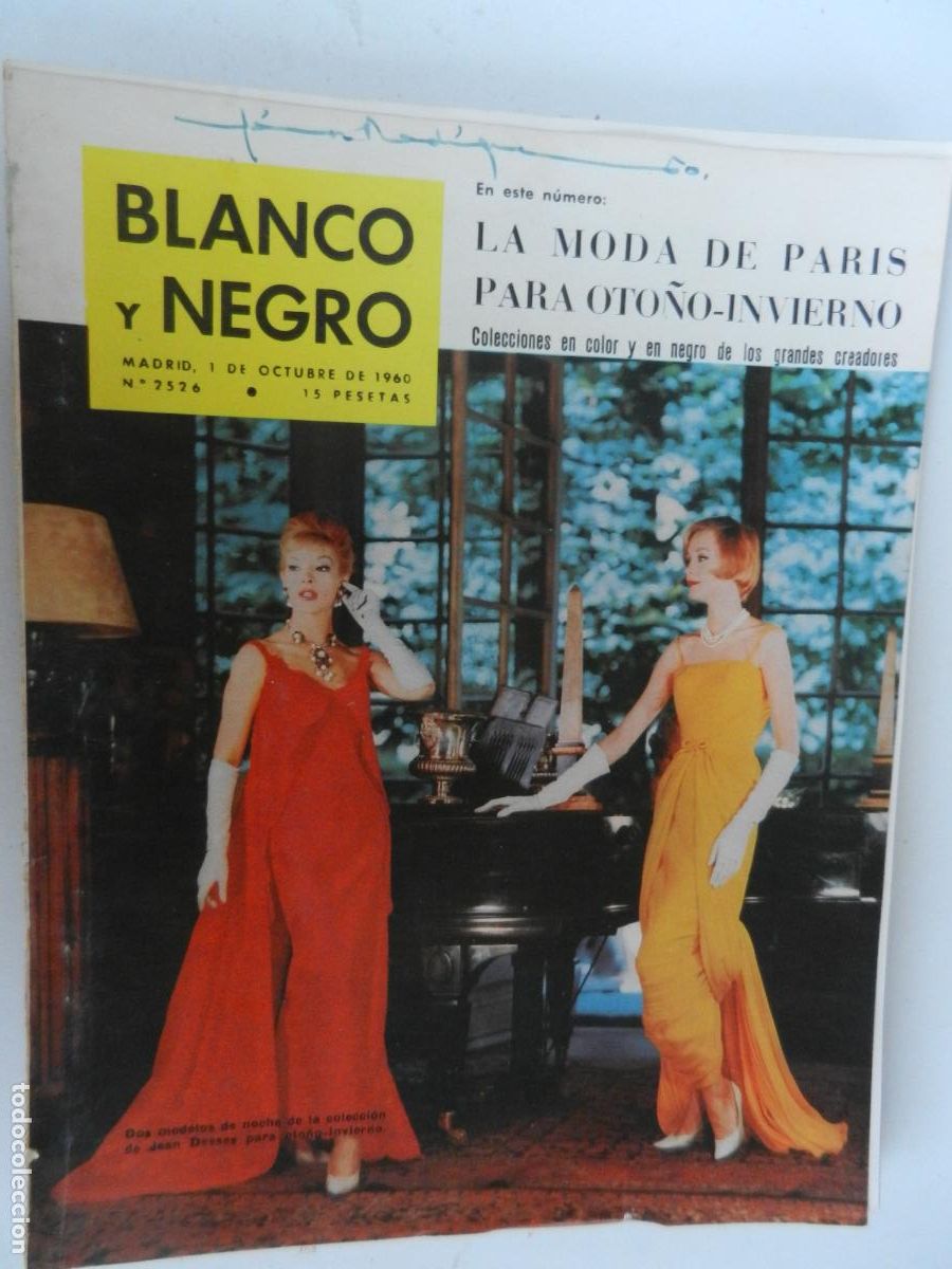 Coleccionismo de Revista Blanco y Negro: BLANCO Y NEGRO N&ordm; 2526- 10-1960-LA MODA DE PARIS PARA OTO&Ntilde;O INVIERNO
