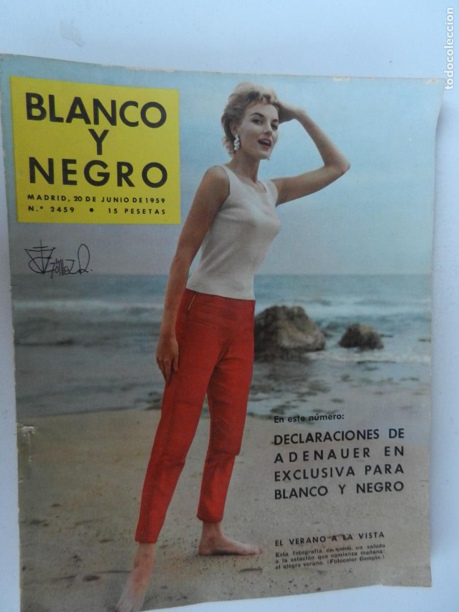 Coleccionismo de Revista Blanco y Negro: BLANCO Y NEGRO N&ordm; 2459- 06-1959-- DECLARACIONES DE ADENAUER