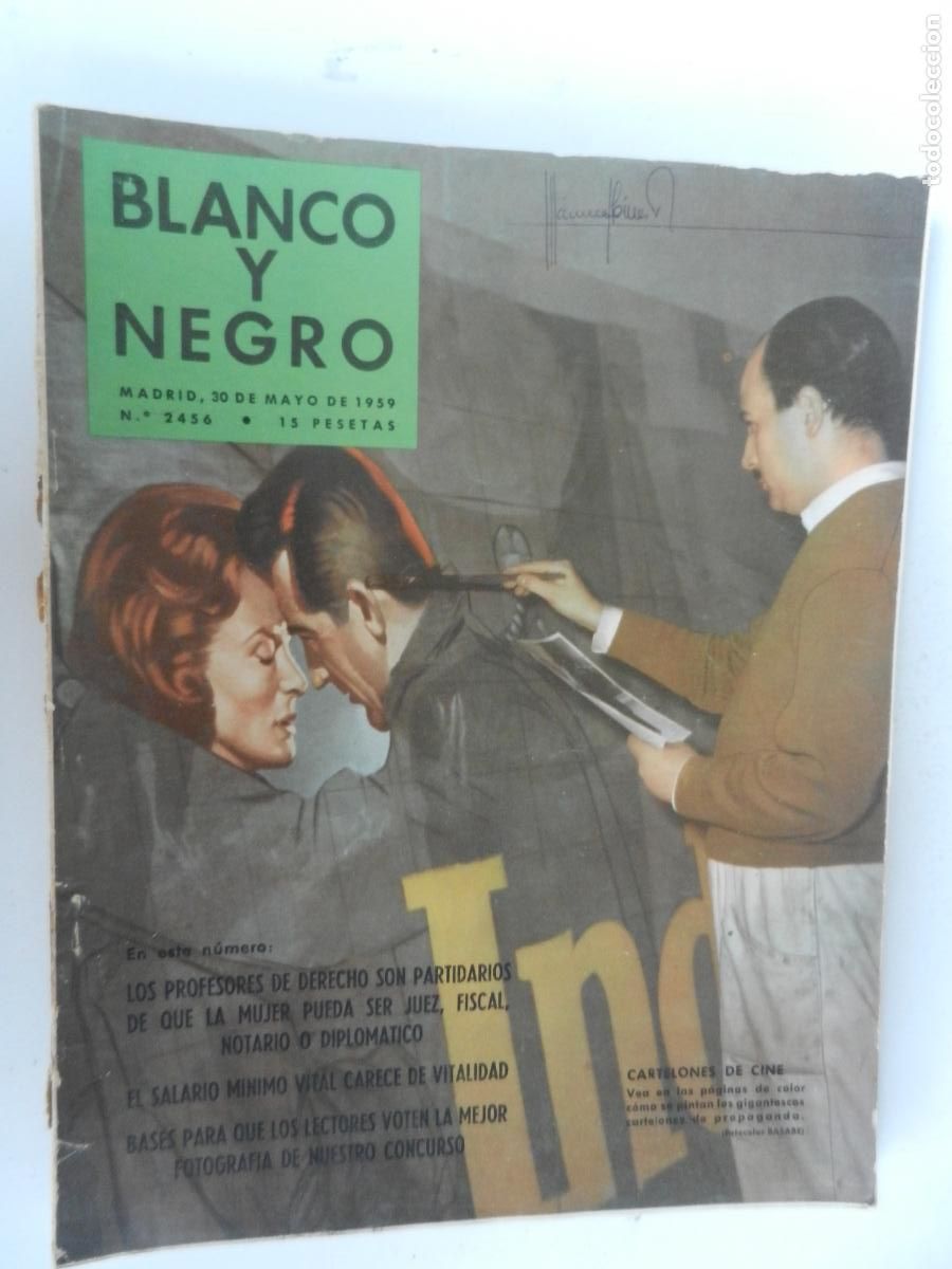 Coleccionismo de Revista Blanco y Negro: BLANCO Y NEGRO N&ordm; 2456- 05-1959-LOS PROFESORES DE DERECHO SON PARTIDARIOS DE MUJER FISCAL
