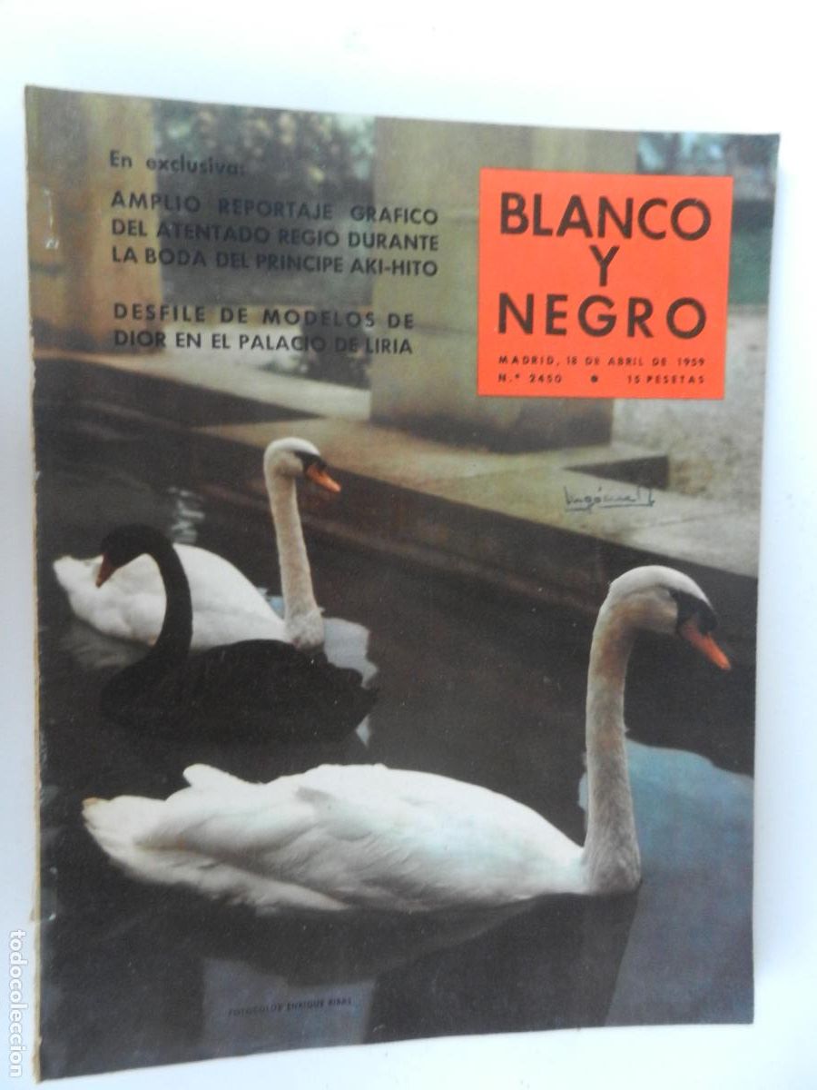 Coleccionismo de Revista Blanco y Negro: BLANCO Y NEGRO N&ordm; 2450- 04-1959-REPORTAJE DEL ATENTADO AKI HITO