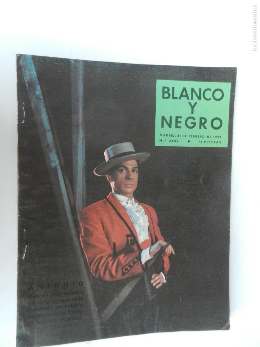 Coleccionismo de Revista Blanco y Negro: BLANCO Y NEGRO N&ordm; 2442 - 02-1959 - BAILARIN ESPA&Ntilde;OL ANTONIO
