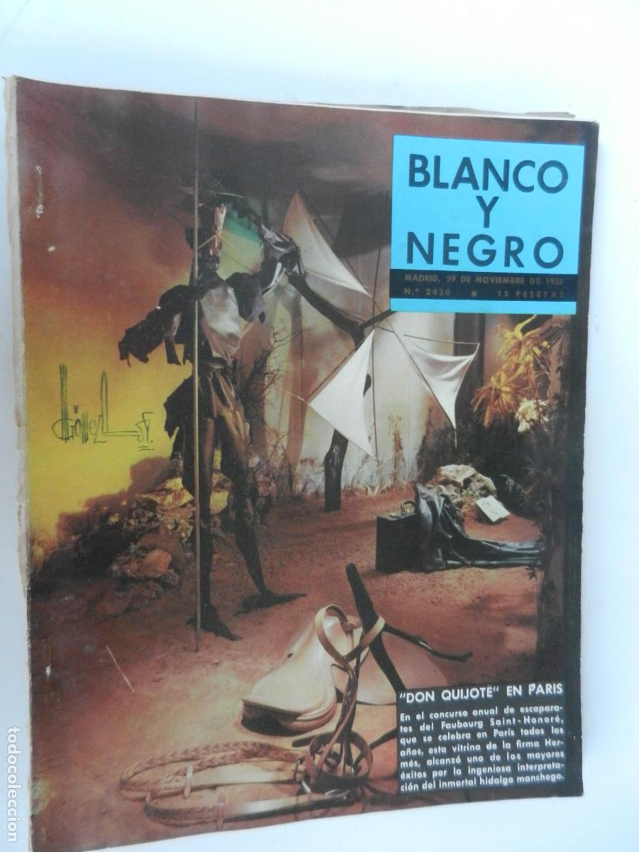 Coleccionismo de Revista Blanco y Negro: BLANCO Y NEGRO N&ordm; 2430- 11-1958 - DON QUIJOTE EN PARIS