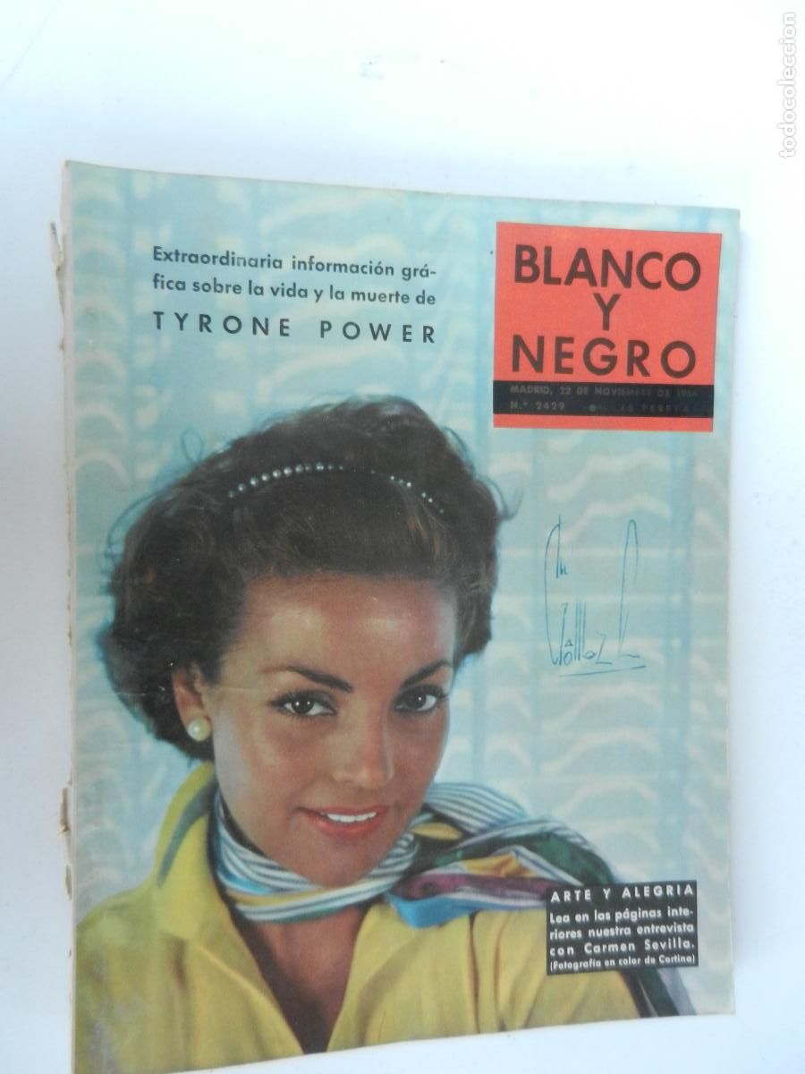 Coleccionismo de Revista Blanco y Negro: BLANCO Y NEGRO N&ordm; 2429 -11-1959 CARMEN SEVILLA - ARTE Y ALEGRIA